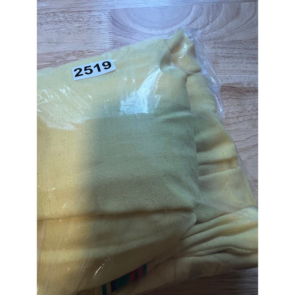 Vintage Homemade Maxi Skirt Butter Yellow with Ribbon Size Small JL - Picture 14 of 14